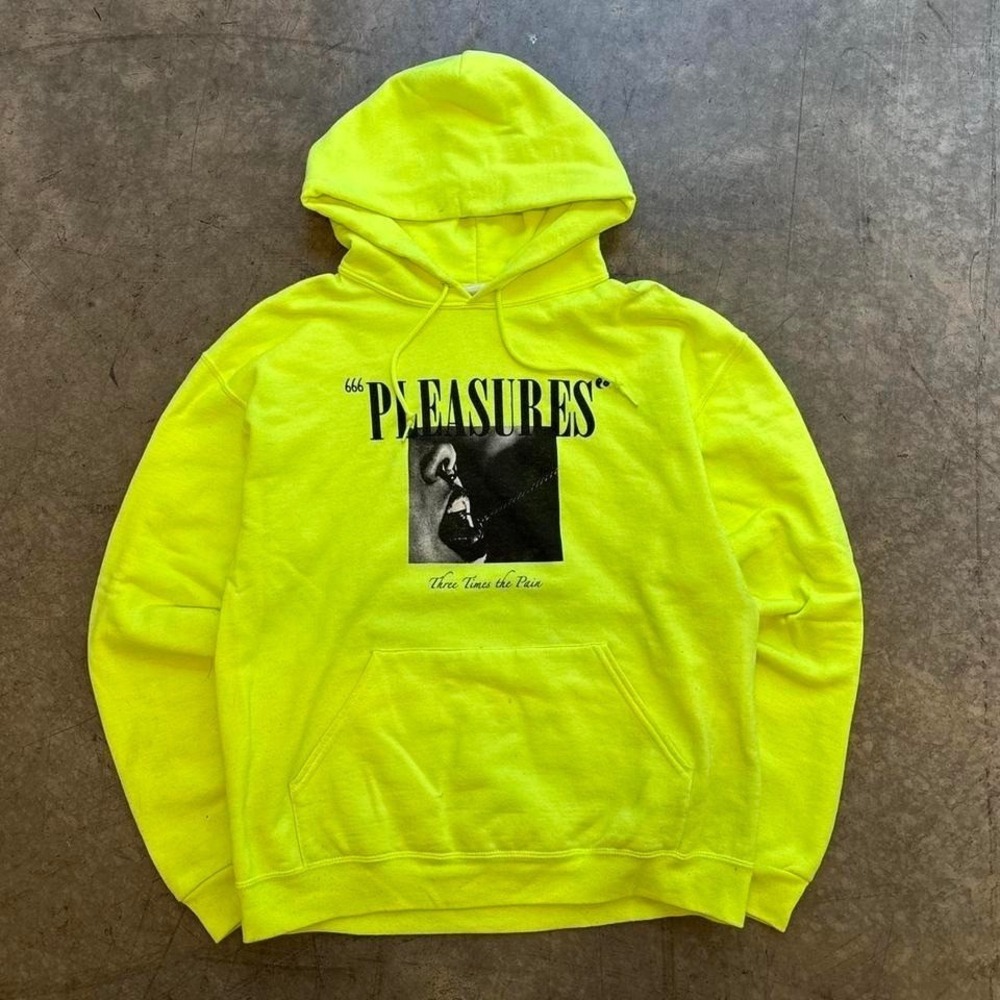 Pleasures Now Neon Hoodie Three Times The Pain Size‎ Medium